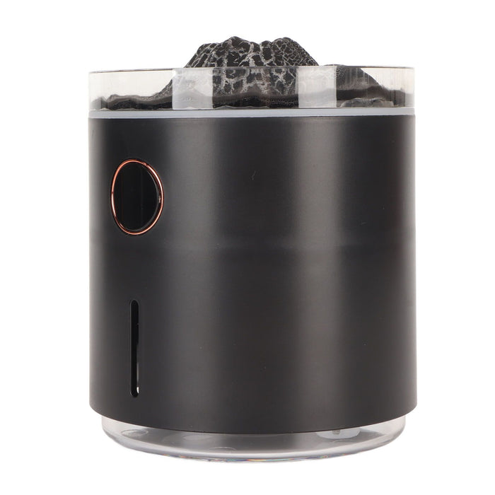 Aromatherapy Mist Diffuser Intelligent Multifunctional Timing Atomizing Flame Humidifier for Bedroom Living Room White