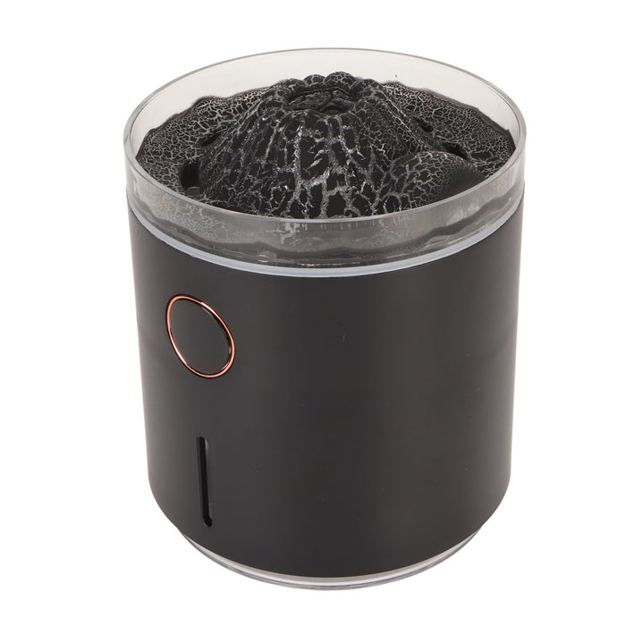 Aromatherapy Mist Diffuser Intelligent Multifunctional Timing Atomizing Flame Humidifier for Bedroom Living Room White