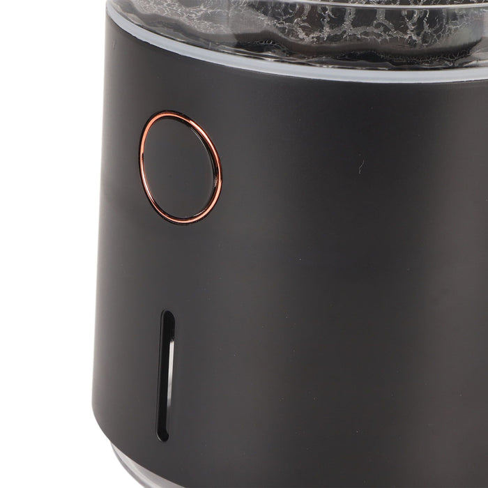Aromatherapy Mist Diffuser Intelligent Multifunctional Timing Atomizing Flame Humidifier for Bedroom Living Room White