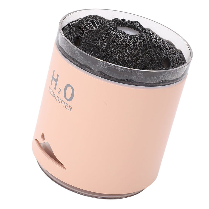 Essential Oil Diffuser Large Capacity Colorful Volcano Appearance Night Light Aromatherapy Oil Humidity Diffuser Pink
