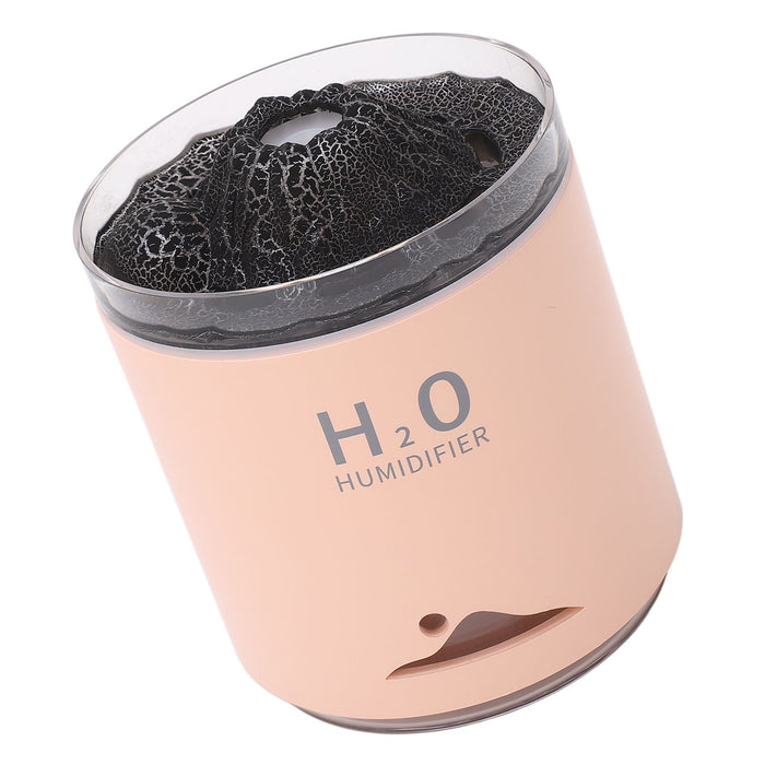 Essential Oil Diffuser Large Capacity Colorful Volcano Appearance Night Light Aromatherapy Oil Humidity Diffuser Pink