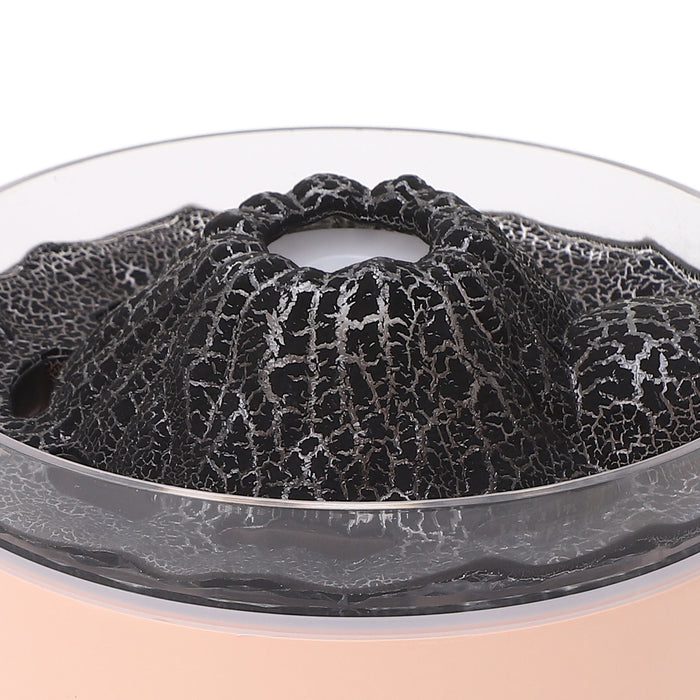 Essential Oil Diffuser Large Capacity Colorful Volcano Appearance Night Light Aromatherapy Oil Humidity Diffuser Pink