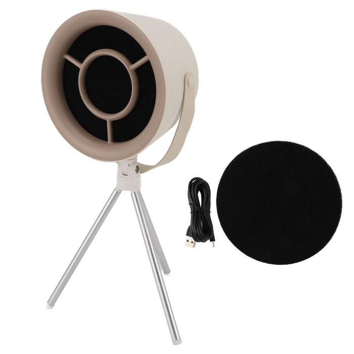 Portable Range Hood 5V White Detachable Strong Adsorption 3 Adjustable Speed Desktop Range Hood for Hot Pot