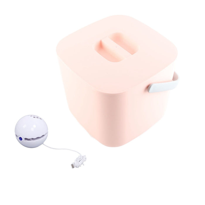 Mini Sink Dishwasher Portable Auto Shutdown Efficient USB Dish Washing Machine for Home Kitchen Pink Bucket