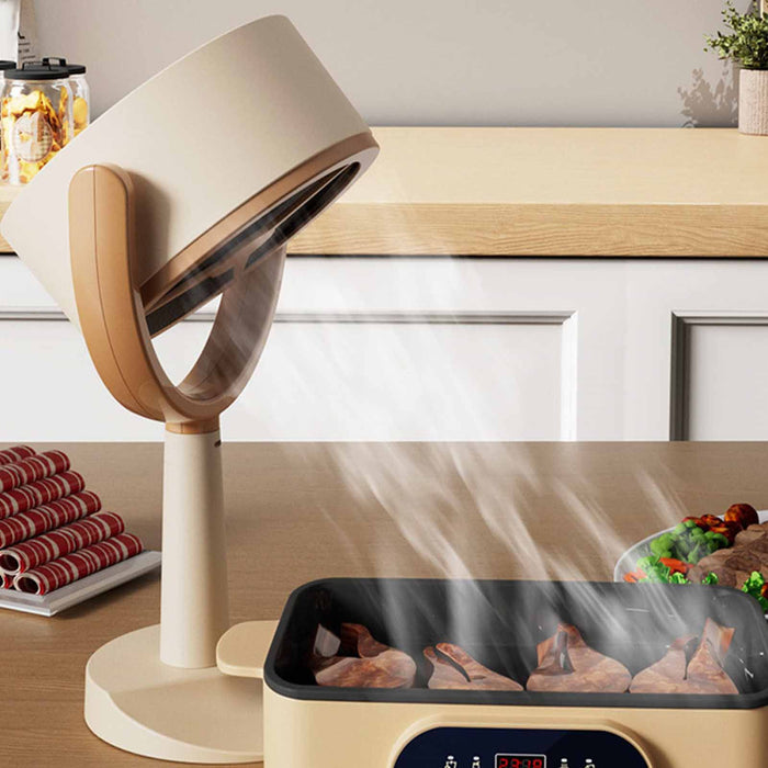 Portable Range Hood Efficient Filtration Strong Adsorption Low Noise Rechargeable Portable Kitchen Exhaust Fan for Family Dinner Outdoor Barbecue
