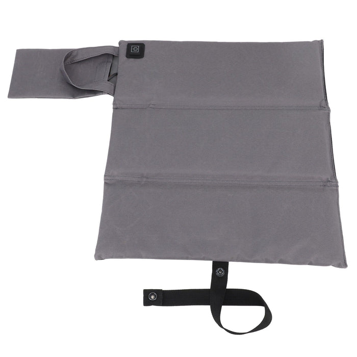 Heated Chair Cushion 3 Temperature Adjustable USB Warm Chair Pad Portable Foldable Heated Cushion for Office Fishing Stadium