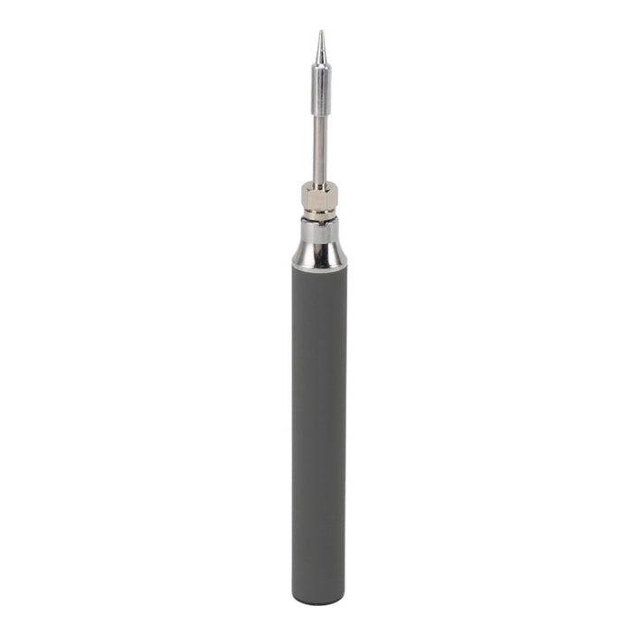 Soldering Iron Kit Cordless Electronic Welding Pen USB Rechargeable Adjustable Temperature Fast Heating Welding Tool for Wire DIY Grey
