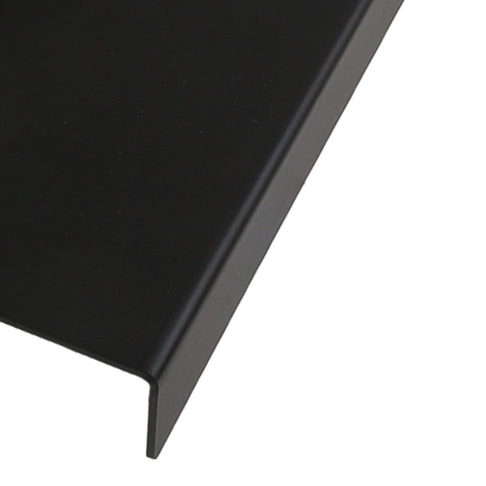 Acrylic Tilted Computer Keyboard Holder Low Front Lip Polished Finish Keyboard Riser Keyboard Holder for Office Black