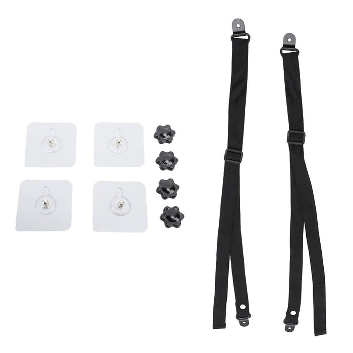 2Pcs Adjustable TV Safety Straps Adhesive Anti Tip Furniture Anchors for Baby Proofing Flat Screens Fix to Wall Cabinet Stand Desk