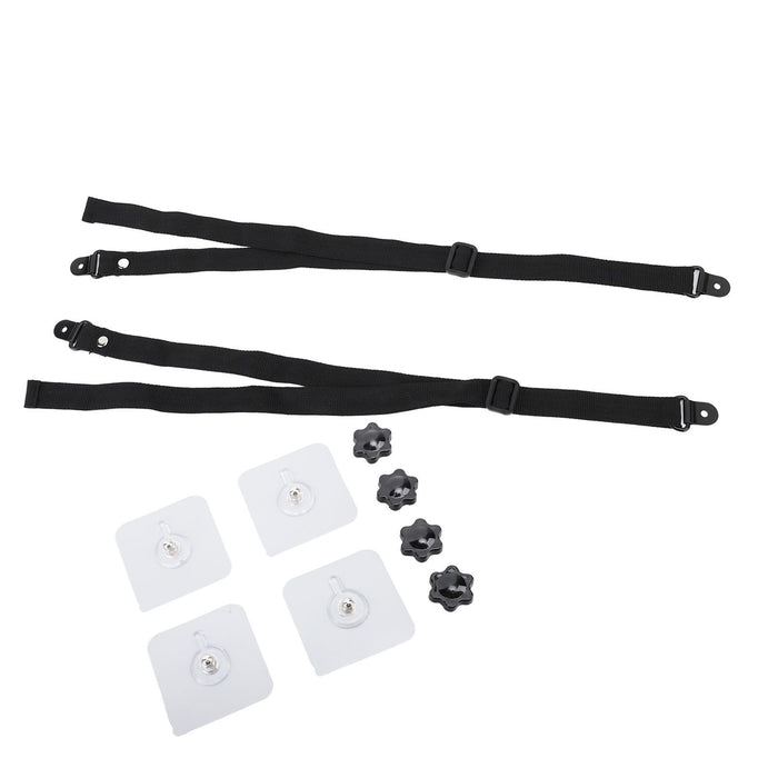 2Pcs Adjustable TV Safety Straps Adhesive Anti Tip Furniture Anchors for Baby Proofing Flat Screens Fix to Wall Cabinet Stand Desk