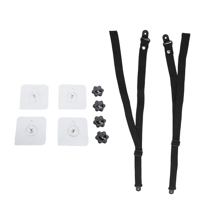 2Pcs Adjustable TV Safety Straps Adhesive Anti Tip Furniture Anchors for Baby Proofing Flat Screens Fix to Wall Cabinet Stand Desk