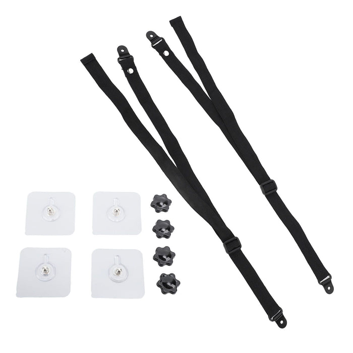 2Pcs Adjustable TV Safety Straps Adhesive Anti Tip Furniture Anchors for Baby Proofing Flat Screens Fix to Wall Cabinet Stand Desk