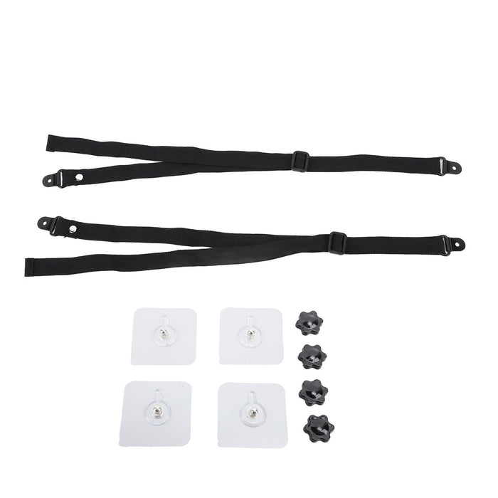 2Pcs Adjustable TV Safety Straps Adhesive Anti Tip Furniture Anchors for Baby Proofing Flat Screens Fix to Wall Cabinet Stand Desk