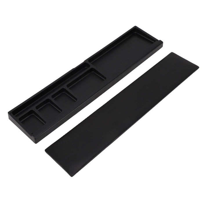 Keyboard Wrist Rest Pad Ergonomic Soft Prevent Slip Keyboard Wrist Support with Partition Storage Case for Office Black
