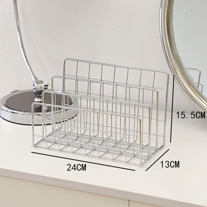 Book Sorter File Magazine Display Organizer Iron Bookend Home Decoration for Office Shelf