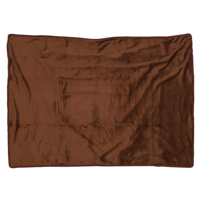 Heating Blanket Multifunctional Adjustable Temperature Control USB Electric Heated Blanket Coffee Color