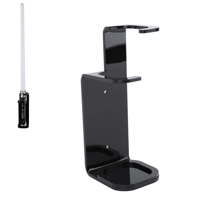 Lightsaber Wall Mount Stand Acrylic Stable Wall Mounted Lightsaber Display Rack for Home Bedroom Black