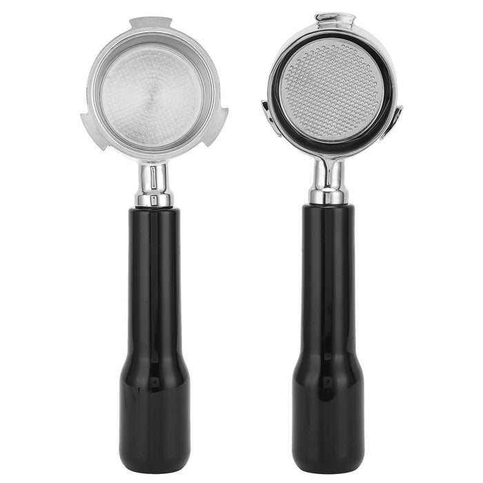 Coffee Bottomless Portafilter Stainless Steel Filter Holder Basket Replacement Tool Coffee Machine Accessory51mm Black
