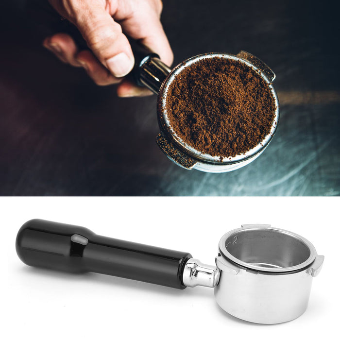 Coffee Bottomless Portafilter Stainless Steel Filter Holder Basket Replacement Tool Coffee Machine Accessory51mm Black