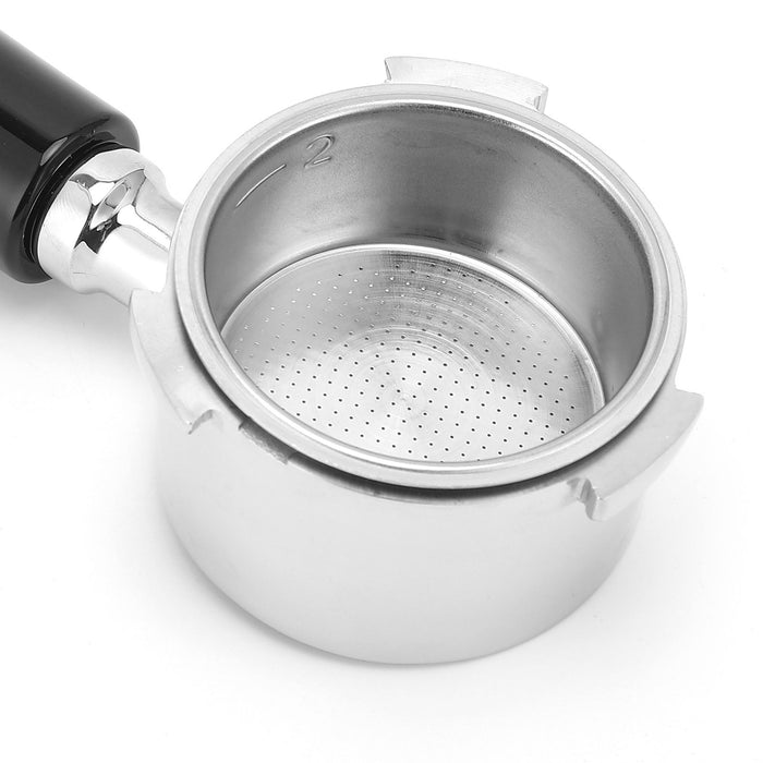 Coffee Bottomless Portafilter Stainless Steel Filter Holder Basket Replacement Tool Coffee Machine Accessory51mm Black