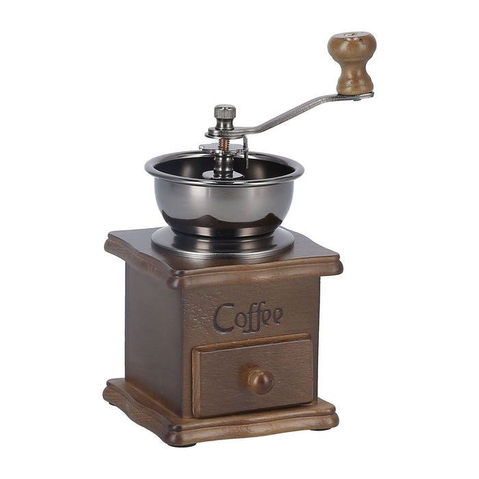 Manual Coffee Grinder Portable Retro Classic Fine Polished Pull Out Coffee Bean Grinder