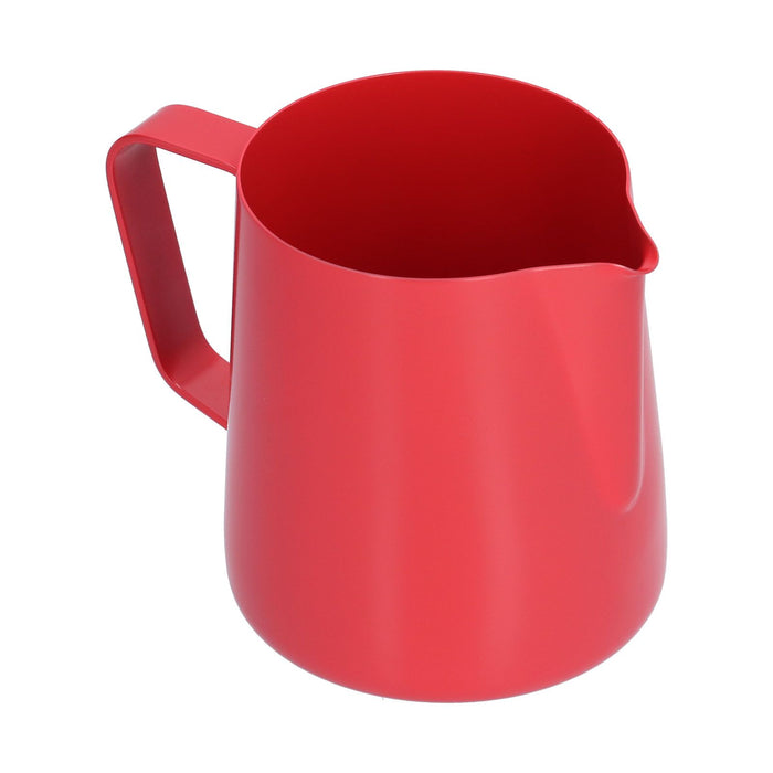 400ml PTFE Pointed Mouth Milk Frothing Jug Stainless Steel Coffee Jug for Home KitchenRed