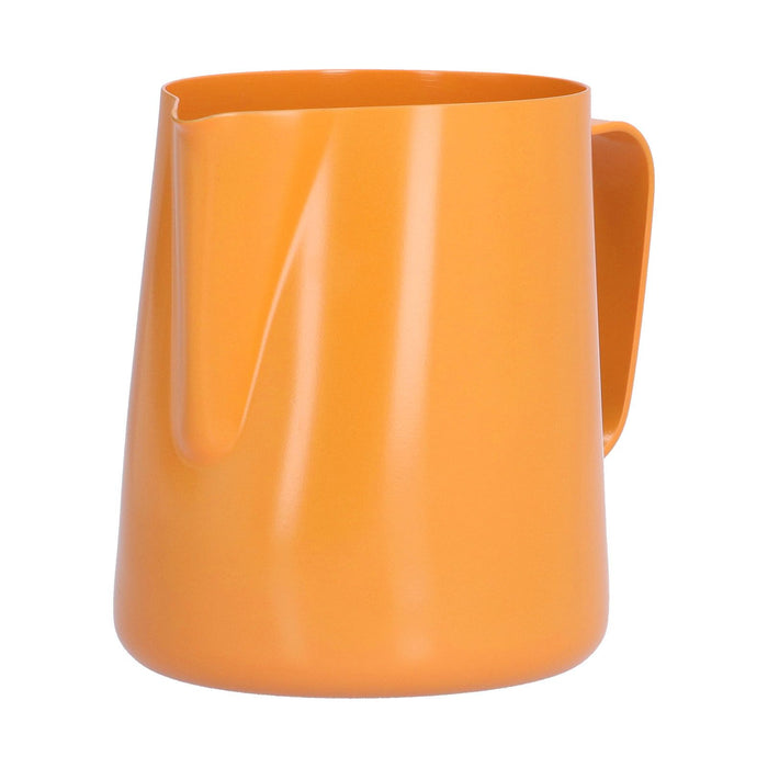 400ml PTFE Pointed Mouth Milk Frothing Jug Stainless Steel Coffee Jug for Home KitchenOrange