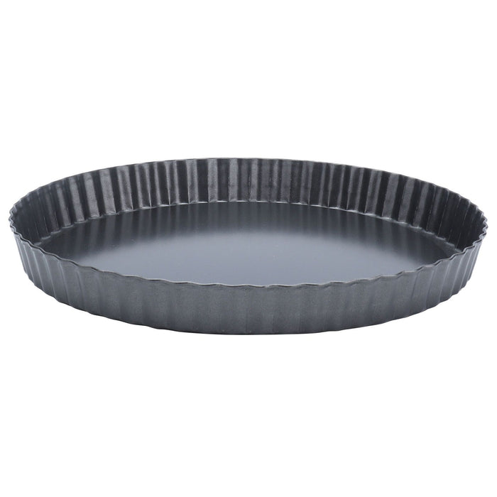 9in Bakeware Carbon Steel Baking Pan with Movable Chassis and Wavy Edge Nonstick Black for Family Baking9in Movable Chassis Pie Pan