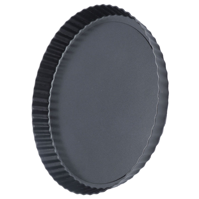 9in Bakeware Carbon Steel Baking Pan with Movable Chassis and Wavy Edge Nonstick Black for Family Baking9in Movable Chassis Pie Pan