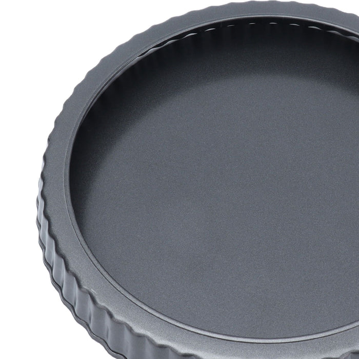 9in Bakeware Carbon Steel Baking Pan with Movable Chassis and Wavy Edge Nonstick Black for Family Baking9in Movable Chassis Pie Pan