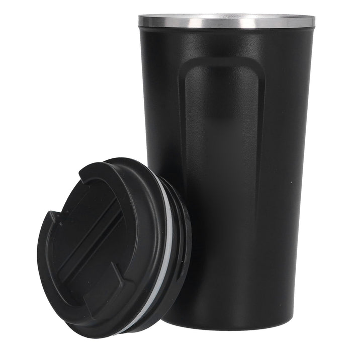510ml Coffee Cup Double Wall Stainless Steel Insulated Coffee Mug Portable Vacuum Cup for Car Travel Black