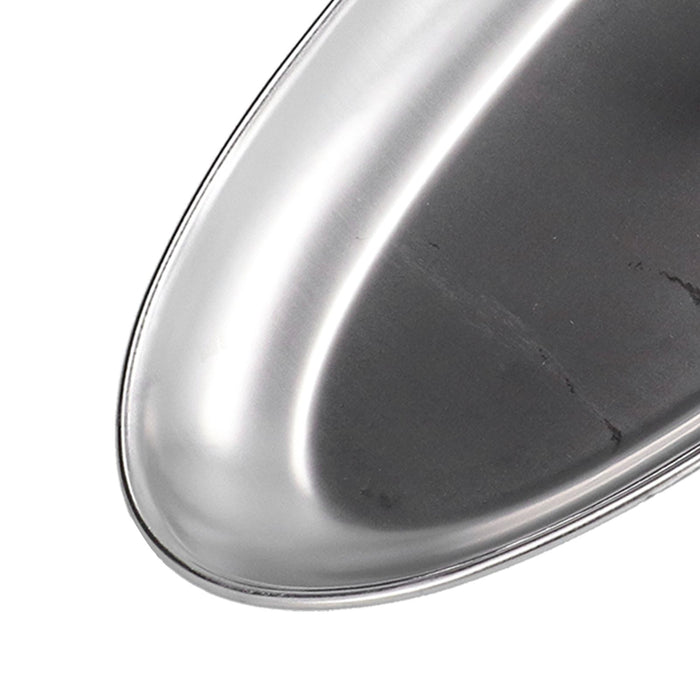 304 Stainless Steel Snack Plate Silver Oval Divided Spice Dish for Home Outdoor CampingL