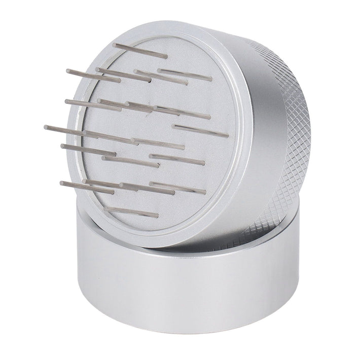 Coffee Needle Distributor with Base Effective Dispersion Rust Resistant Stainless Steel Hand Coffee Stirrer Silver 51mm/2.0in