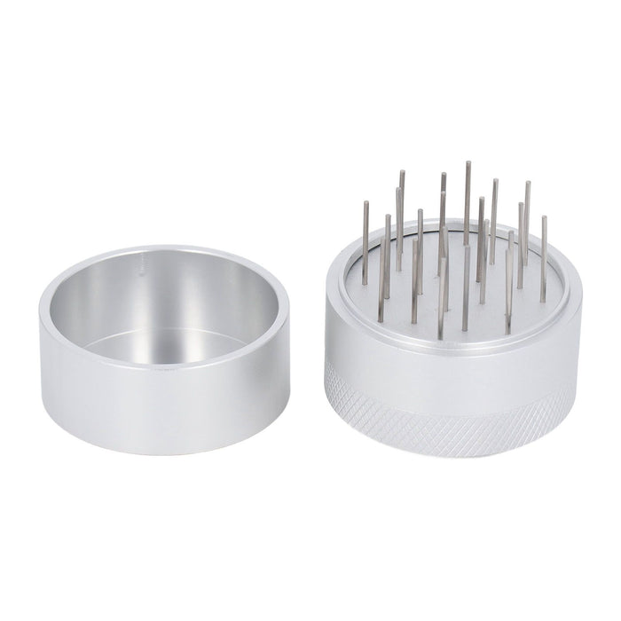 Coffee Needle Distributor with Base Effective Dispersion Rust Resistant Stainless Steel Hand Coffee Stirrer Silver 53mm/2.1in