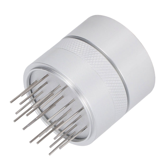 Coffee Needle Distributor with Base Effective Dispersion Rust Resistant Stainless Steel Hand Coffee Stirrer Silver 53mm/2.1in