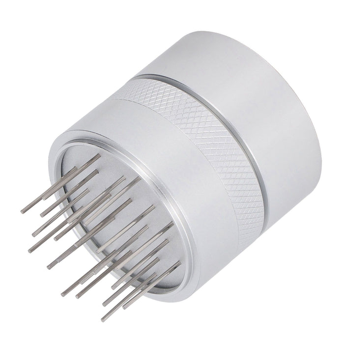 Coffee Needle Distributor with Base Effective Dispersion Rust Resistant Stainless Steel Hand Coffee Stirrer Silver 58mm/2.3in