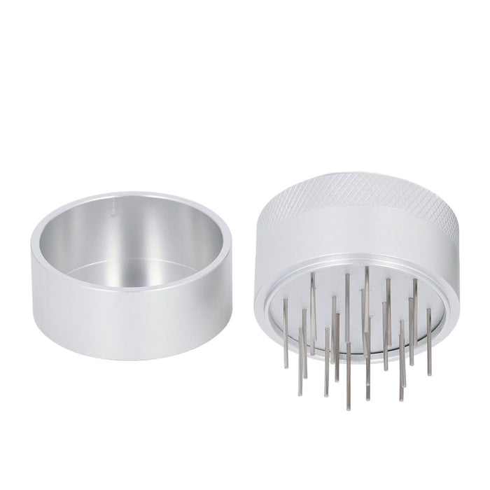 Coffee Needle Distributor with Base Effective Dispersion Rust Resistant Stainless Steel Hand Coffee Stirrer Silver 58mm/2.3in