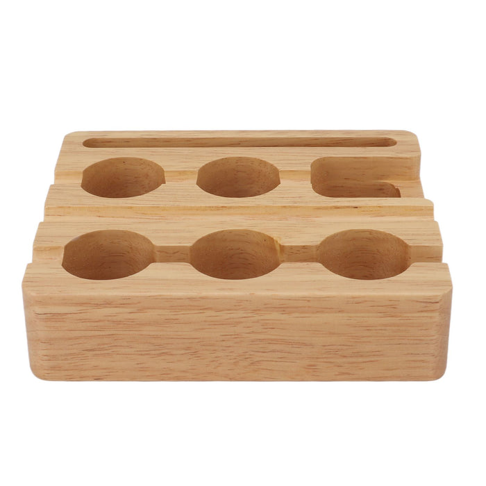 Reusable Coffee Capsule Refill Kit 60PCS 37mm Aluminum Foil Seals Lid with Wooden Holder Brush Spoon for Nespresso Original Coffee Pods