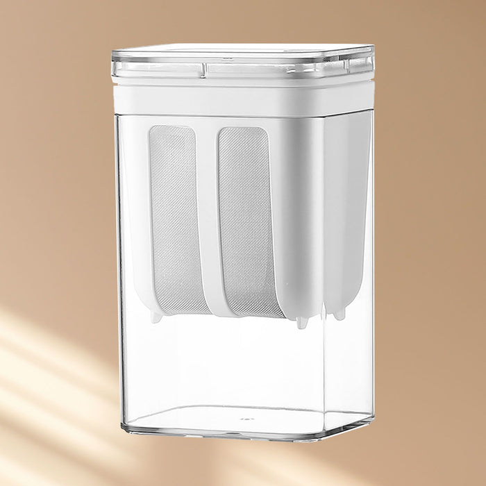 Yogurt Strainer 1100ml Stainless Steel 80 Mesh Fine Hole See Through Easy Operation Whey Separator for Home Kitchen