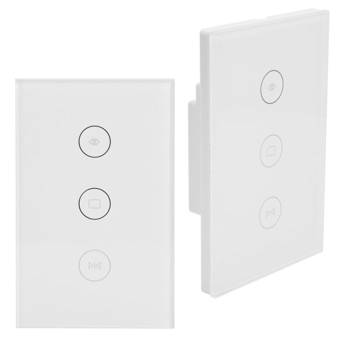 WiFi Curtain Switch Smart Touch Switch Wireless Remote Control Window Switch US 100‑240V