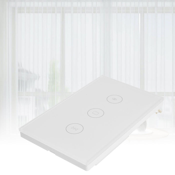 WiFi Curtain Switch Smart Touch Switch Wireless Remote Control Window Switch US 100‑240V