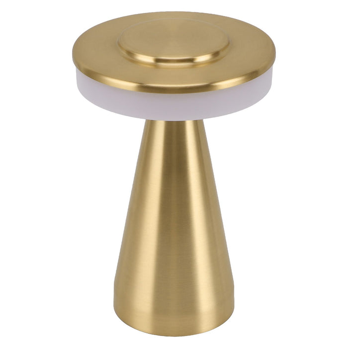 Portable LED Bedside Night Light 3 Color Temperature top Touch control Rechargeable Battery Bedside Lamp Gold