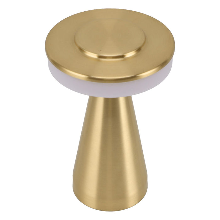 Portable LED Bedside Night Light 3 Color Temperature top Touch control Rechargeable Battery Bedside Lamp Gold