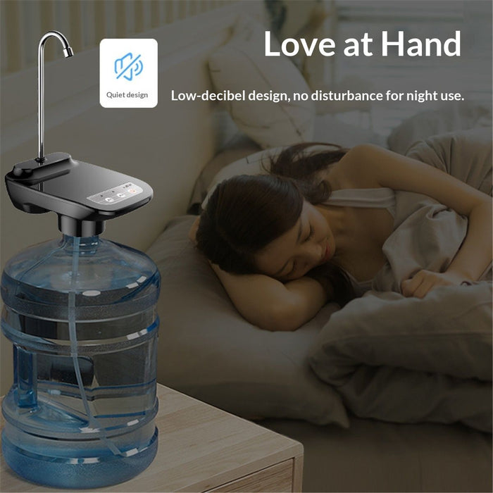 Drinking Water Dispenser Pump, 5 Gallon Automatic Electric Drinking Water Bottle Pump USB Rechargeable Portable Water Pump with Switch Control for 1-5 Gallon Water Jugs