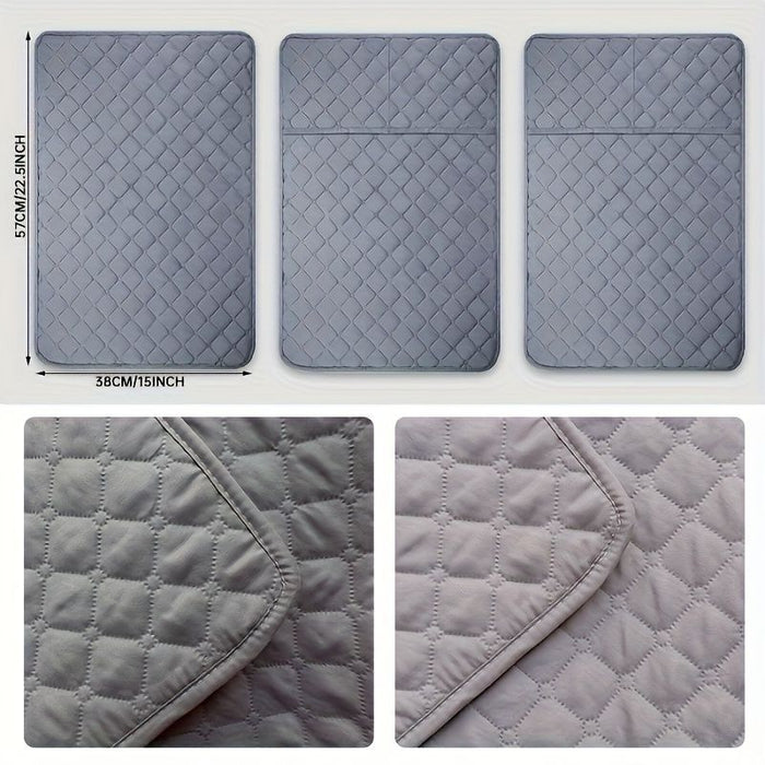 Sectional Couch Covers Sofa Armrest Cover with Pockets Lengthen Headrest Cover Quilted Nonslip Furniture Protector Armchair Slipcover for Pets Sofa Couch 38.1*55.88cm/2-Seater 4pcs Blue