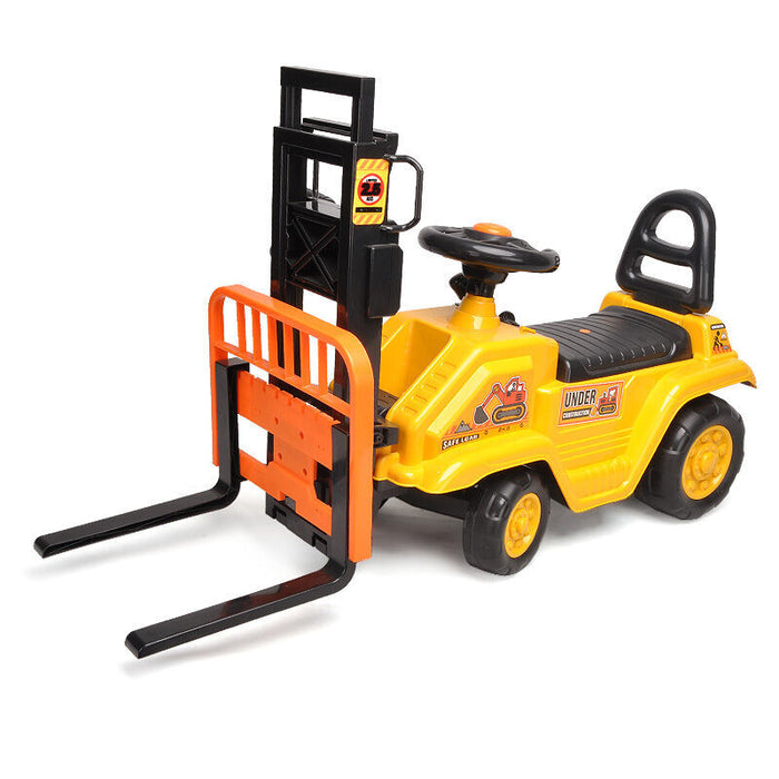 Kids Manual Forklift Ride-On with Working Mast Lift and Pallet