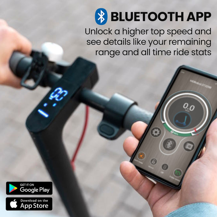 ALPHA Urban 10 Electric Scooter, 35km/h, Suspension, 35km Range, 10-Inch Wheels, Brushless Motor, Free APP, Motorised Commuter eScooter for Adults, Black