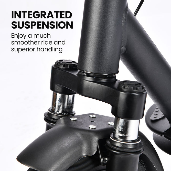 ALPHA Urban 10 Electric Scooter, 35km/h, Suspension, 35km Range, 10-Inch Wheels, Brushless Motor, Free APP, Motorised Commuter eScooter for Adults, Black