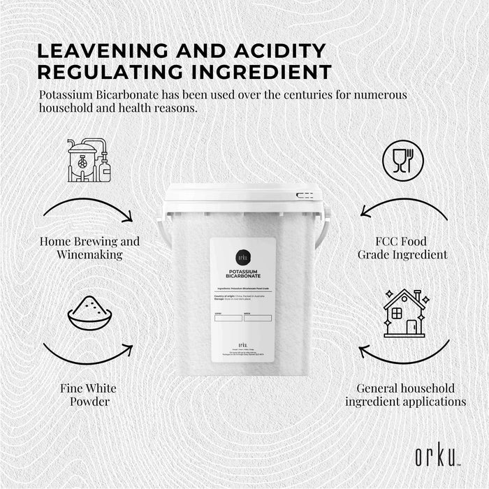 1.3Kg Organic Potassium Bicarbonate Powder Tub Food Grade FCC for Brewing Baking