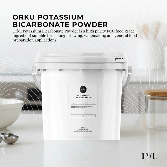 5Kg Organic Potassium Bicarbonate Powder Tub - Food Grade FCC for Brewing Baking